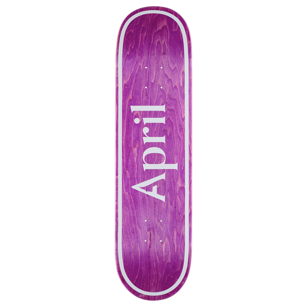 APRIL OG LOGO SKATEBOARD DECK-8.0 PURPLE