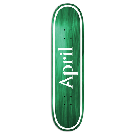 APRIL OG LOGO TWIN SKATEBOARD DECK-8.5 GREEN