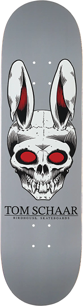 BIRDHOUSE SCHAAR RABBIT SKULL SKATEBOARD DECK 8.38