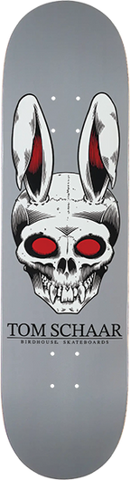 BIRDHOUSE SCHAAR RABBIT SKULL SKATEBOARD DECK 8.38