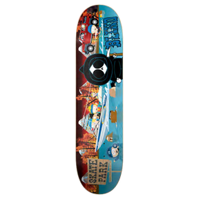 BLIND SKATE PARK GLOBAL WARMING SKATEBOARD DECK-8.5 BLUE