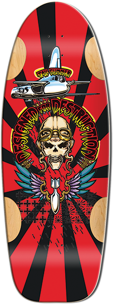 BULLDOG TAIL GUNNER SKATEBOARD-11.87X33 BLK STAIN