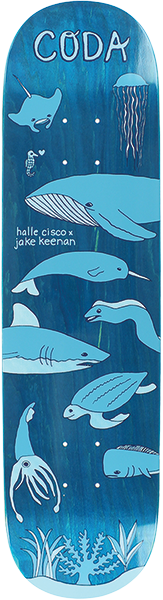 CODA KEENAN HALLE CISCO UNDERWATER WORLD SKATEBOARD DECK-8.0