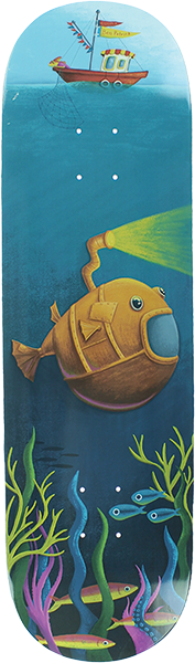 CODA PATRICK JESSI KNOX SUBMARINE SKATEBOARD DECK-8.75