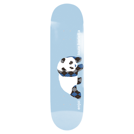 ENJOI BARLETTA ARGYLE PANDA SKATEBOARD DECK-8.0 LT.BLUE