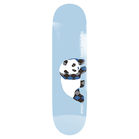 ENJOI BARLETTA ARGYLE PANDA SKATEBOARD DECK-8.25 LT.BLUE