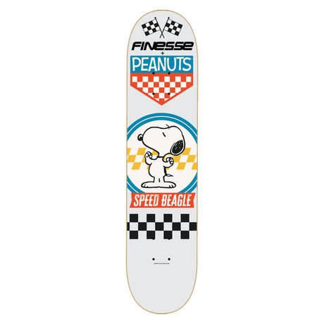 FINESSE PEANUTS SNOOPY SPEED BEAGLE SKATEBOARD DECK-8.75