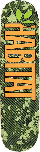 HABITAT OAK GAMMA TWIN SKATEBOARD DECK 8.25 GREEN
