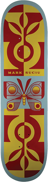 HABITAT SUCIU MOTH METALLIC SKATEBOARD DECK-8.37 GREY