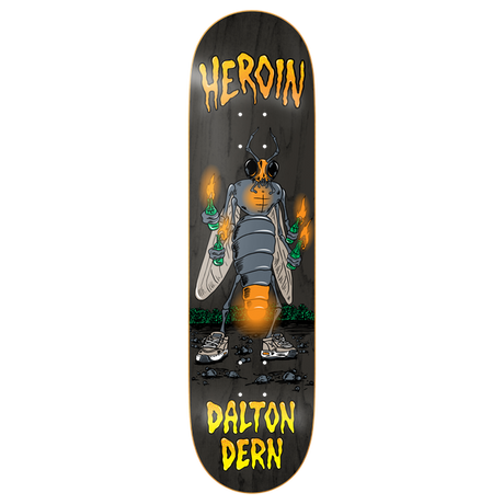 HEROIN DERN BUG SKATEBOARD DECK-8.38 w/grip