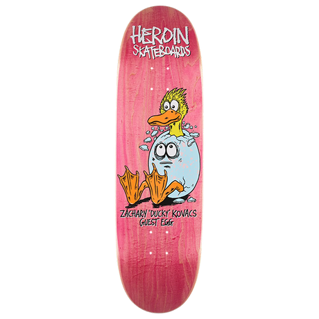 HEROIN KOVACS GUEST EGG SKATEBOARD DECK-9.125