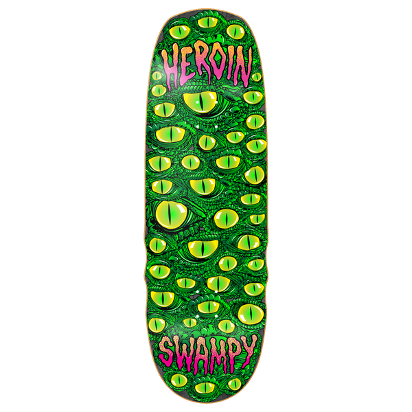 HEROIN SWAMPY EYES SKATEBOARD DECK-10.0