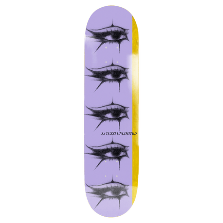 JACUZZI JET SKI EYES SKATEBOARD DECK-8.0 PUR/YEL EX7