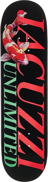 JACUZZI KOI LOGO SKATEBOARD DECK 8.5 BLACK EX7