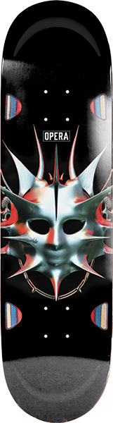 OPERA SPIKE SKATEBOARD DECK-8.5 BLK EX7