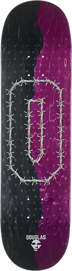 OPERA DOUGLAS BIG O SKATEBOARD DECK 8.25 PURPLE BLACK EX7