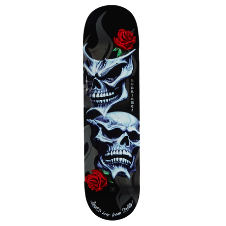 PRIMITIVE RODRIGUEZ COMEDY SKATEBOARD DECK-8.25 BLACK