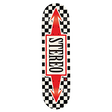 STEREO ARROW CHECKER SKATEBOARD DECK-8.0 WHT/BLK/RED