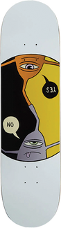 TOY MACHINE YES NO SKATEBOARD DECK 8.25