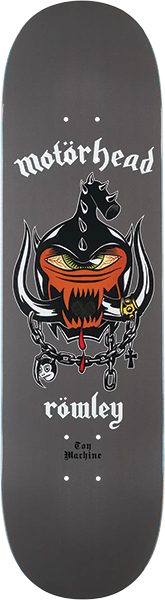 TOY MACHINE ROWLEY MOTORHEAD SKATEBOARD DECK 8.5