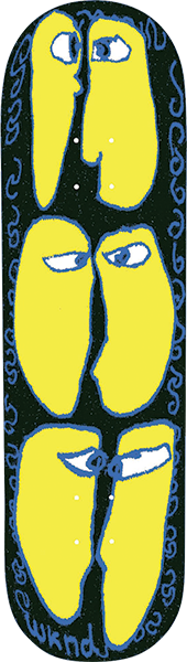 WKND ENZYME BEEF SKATEBOARD DECK-8.37 SN BLACK BASALT