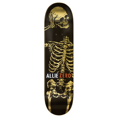 ZERO ALLIE HEADCASE 30YR SKATEBOARD DECK-8.25 GOLD FOIL