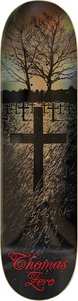 ZERO THOMAS LIFE AND DEATH SKATEBOARD DECK-8.25 BRONZE