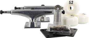 ESSENTIALS COMP PK RAW W WHT 52mm  Skateboard Trucks Set of 2 Trucks