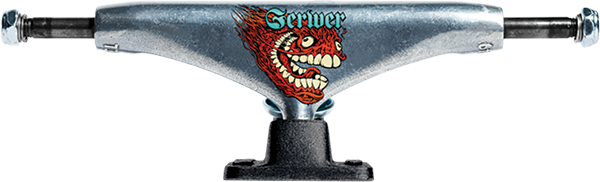 THUNDER GERWER SCREAMING GRIMPLE T-II 148 POL/BLK TRUCKS SET