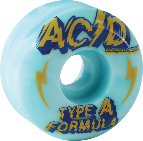 ACID TYPE A SIDECUT POWER 53mm 99a BLUE/WHT WHEELS SET WHEELS SET