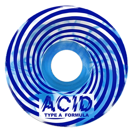 ACID TYPE A SWIRL SIDECUTS 52MM 101A BLU/WHT SWIRL WHEELS SET