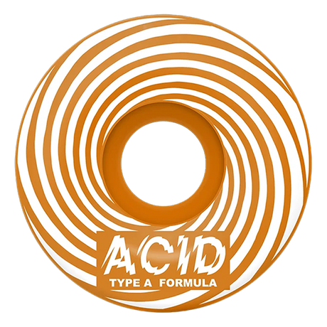 ACID TYPE A SWIRL SIDECUTS 53MM 101A ORANGE WHEELS SET