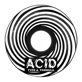 ACID TYPE A SWIRL SIDECUTS 55MM 101A BLACK WHEELS SET