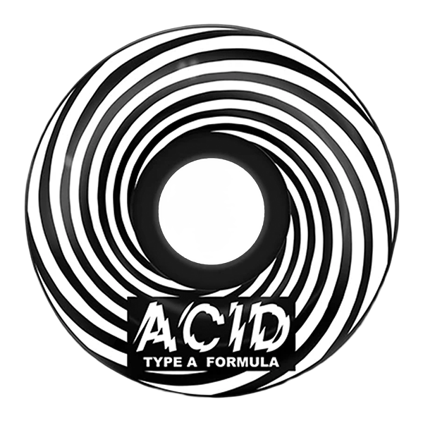 ACID TYPE A SWIRL SIDECUTS 55MM 101A BLACK WHEELS SET