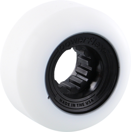 POWERFLEX GUMBALL 54mm 83b WHT/BLACK Wheesl Set