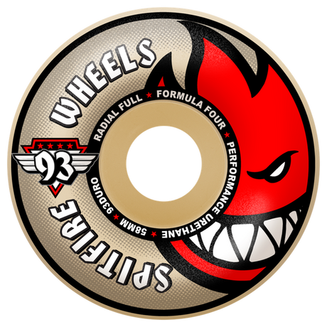 SPITFIRE F4 93A RAD FULL 58MM NAT WHEELS SET