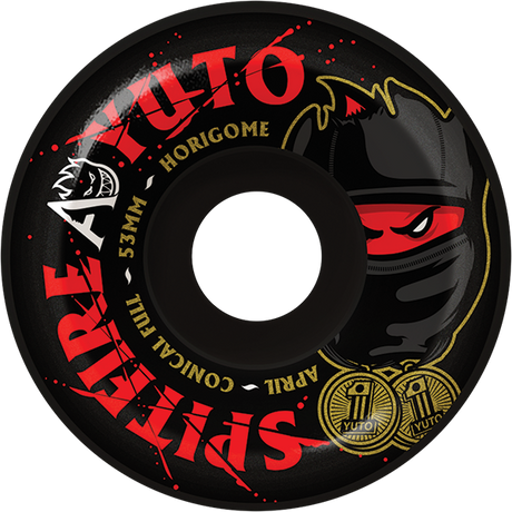 SPITFIRE F4 99A APRIL HORIGOME CONICAL FULL 53MM BLK WHEELS SET