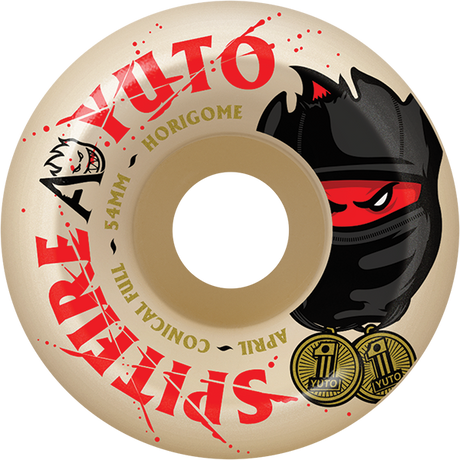 SPITFIRE F4 99A APRIL HORIGOME CONICAL FULL 54MM NAT WHEELS SET