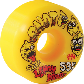 SNOT SOX LEMON DROPS CONICAL 53MM 99A YELLOW WHEELS SET