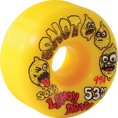 SNOT SOX LEMON DROPS CONICAL 53MM 99A YELLOW WHEELS SET