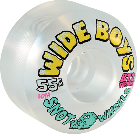 SNOT WIDE BOYS 55MM 101A CLEAR YELLOW WHEELS SET