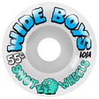 SNOT WIDE BOYS 55MM 101A WHT/BLU WHEEL SET