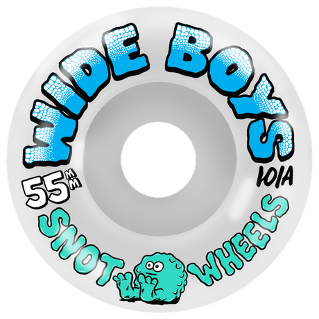 SNOT WIDE BOYS 55MM 101A WHT/BLU WHEEL SET