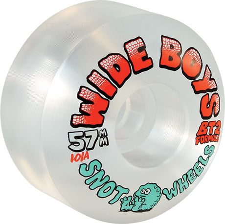 SNOT WIDE BOYS 57MM 101A CLEAR ORANGE WHEELS SET