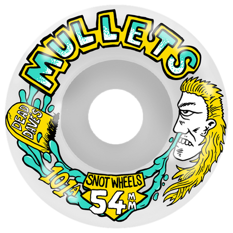 SNOT DEAD DAVE MULLET CONICAL 54MM 101A WHITE WHEEL SET