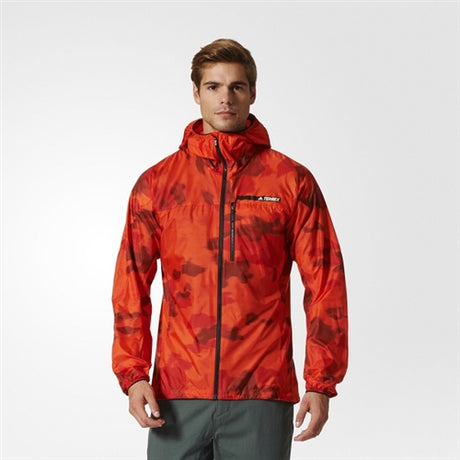Adidas Agravic Wind Jacket Mens Energy Orange - Medium