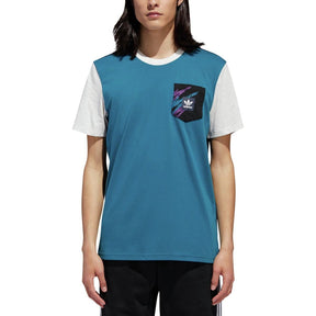 Adidas Tennis Jersey Pocket T Mens Teal Black