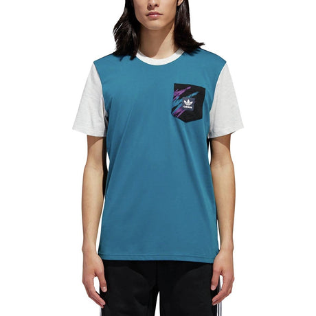 Adidas Tennis Jersey Pocket T Mens Teal Black