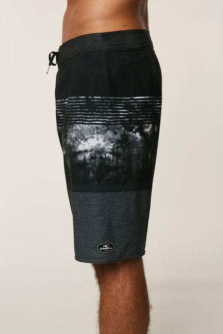 Oneill HyperFreak Trunks Mens Black White Grey 30