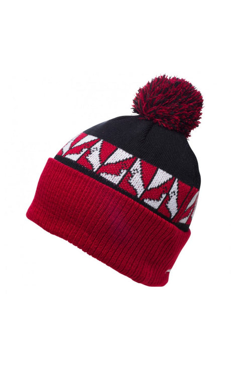 GNU Headspace Pom Beanie Black Red OneSize
